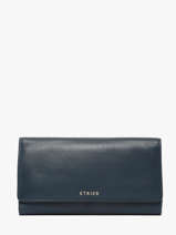 Portefeuille L Tradition Leder Etrier Blauw tradition ETRA095L